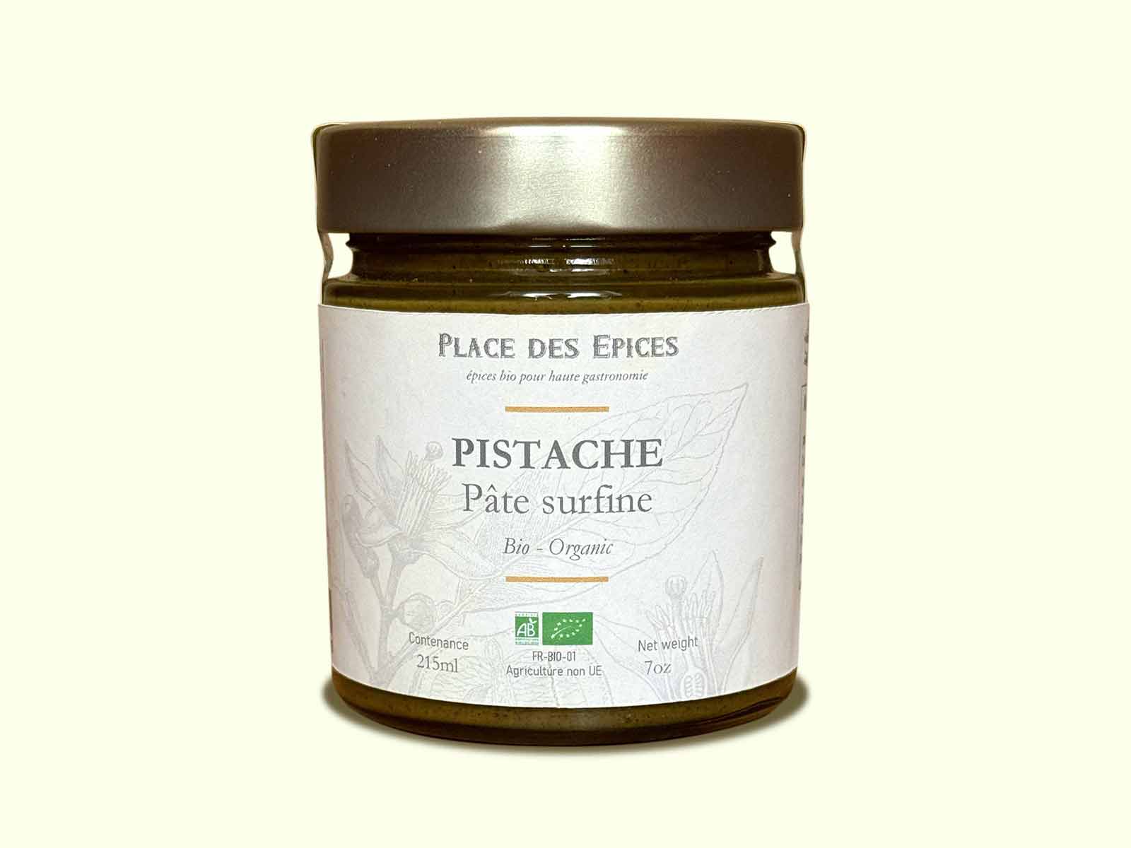 Pâte de pistache bio 100% pure