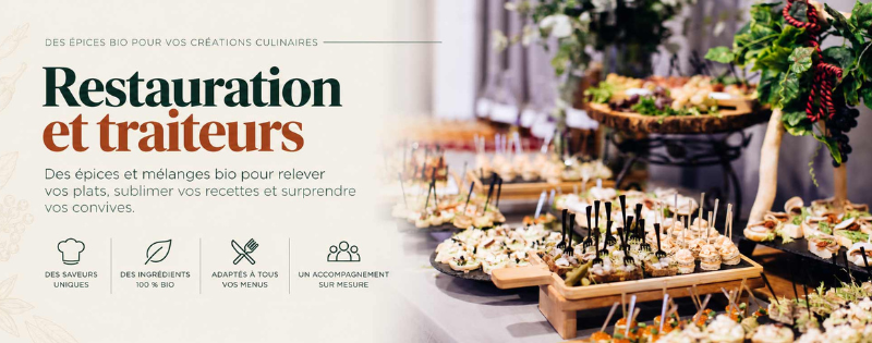 Epices bio pour restauration et traiteur