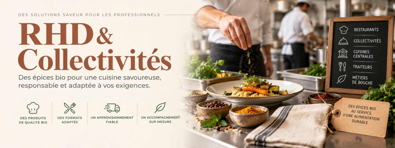 épices bio pour RHD et restauration collective